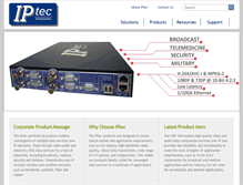 Tablet Screenshot of iptec-inc.com